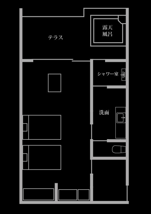 角部屋間取り